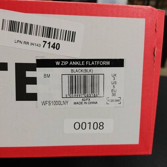 New Hunter Black Zip Ankle Flatform Platform Boots 5 - Picture 6 of 6